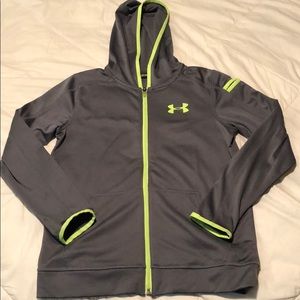 EUC Under Armour, zippered hooded jacket, medium